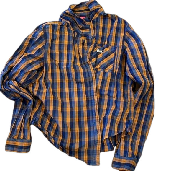 Rip Curl medium long sleeve  button up shirt with front zip - Picture 1 of 5